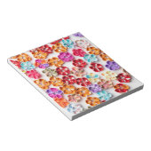 Spring Handmade sewn fabric Flowers Multicolor Notitieblok (Schuin)