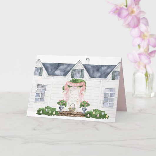 Spring | Happy Easter | House Kaart (Orchidee)