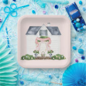 Spring | Happy Easter | House Papieren Bordje (Feest)