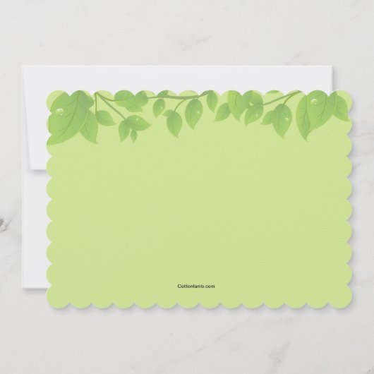 Spring Has Sprung-uitnodiging Kaart (Achterkant)