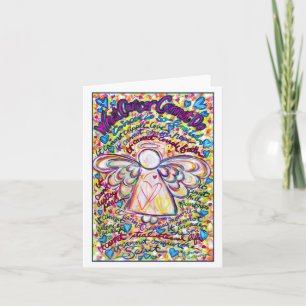 Spring Hearts Cancer Angel-kaart Kaart