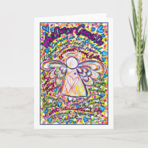 Spring Hearts Cancer Angel-kaart Kaart