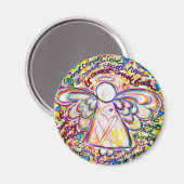 Spring Hearts Cancer Angel Magnet Magneet (Voorkant / Achterkant)