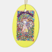 Spring Hearts Cancer Angel Ornament Gepersonalisee (Links)