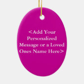 Spring Hearts Cancer Angel Ornament Gepersonalisee (Achterkant)