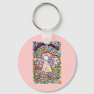 Spring Hearts Cancer kan Angel Sleutelhanger niet