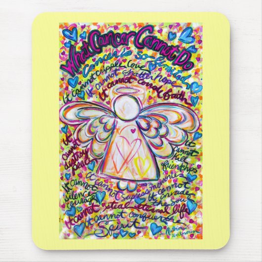 Spring Hearts Engel Muismat (Voorkant)