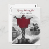 Spring Heeled Jack Devil London Art Briefkaart (Voorkant / Achterkant)