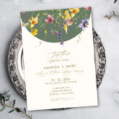 Spring Herfst Boho Wildflower grillig Kaart