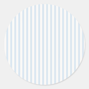 Spring Heritage Strepen Poederblauw Ronde Sticker