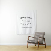 Spring house ets. Date year custom coordinates add Wandkleed (In situ)