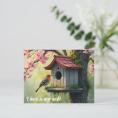 Spring Housekeeping Change of Address Briefkaart (Staand voorkant)