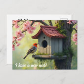 Spring Housekeeping Change of Address Briefkaart (Voorkant / Achterkant)