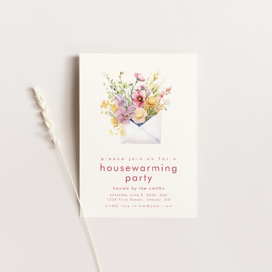 Spring Housewarming Party Uitnodigen Kaart