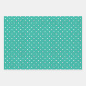 Spring Hydrangea Turquoise & Roze Inpakpapier Vel (Voorkant 3)