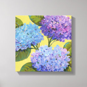 Spring Hydrangeas I Canvas Afdruk