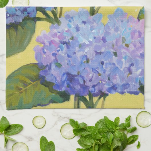 Spring Hydrangeas I Theedoek (Gevouwen)
