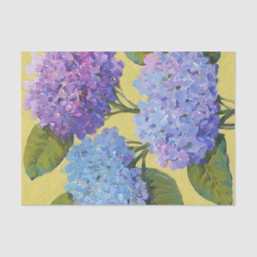 Spring Hydrangeas I Tissuepapier (Voorkant)