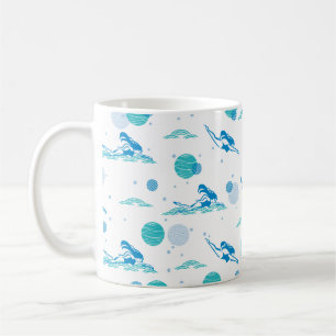 Spring in en Swimming Pattern Art Koffiemok