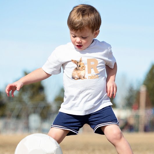Spring in het leren: Adorable Alfabet Konijn Kinder Shirts