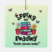Spring in Reading Dustin Stevens Books Keramisch Ornament (Achterkant)