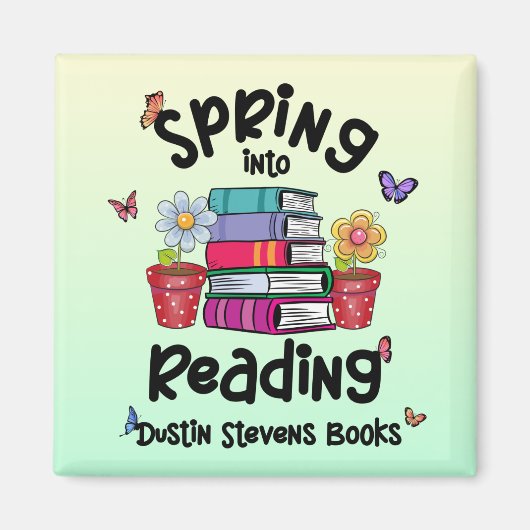 Spring in Reading Dustin Stevens Books Magneet (Voorkant)