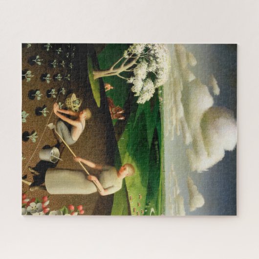 Spring in the Country by Grant Wood Legpuzzel (Horizontaal)