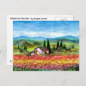 SPRING IN TUSCANY BRIEFKAART (Voorkant / Achterkant)
