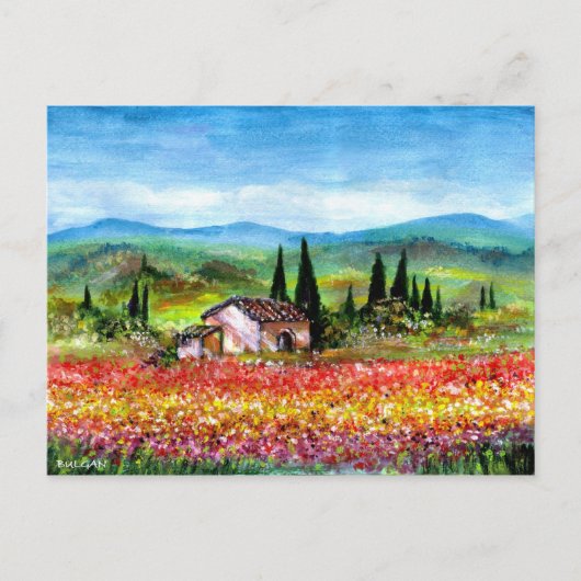 SPRING IN TUSCANY BRIEFKAART (Voorkant)