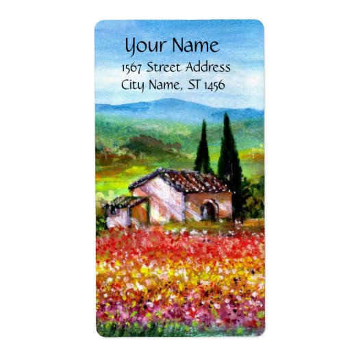 SPRING IN TUSCANY ETIKET (Voorkant)