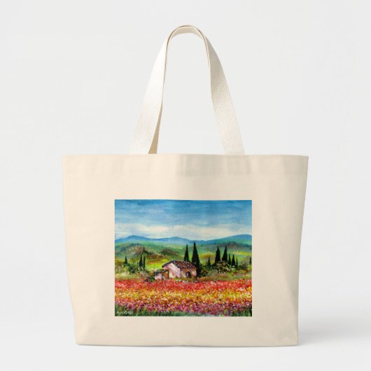 SPRING IN TUSCANY GROTE TOTE BAG (Voorkant)