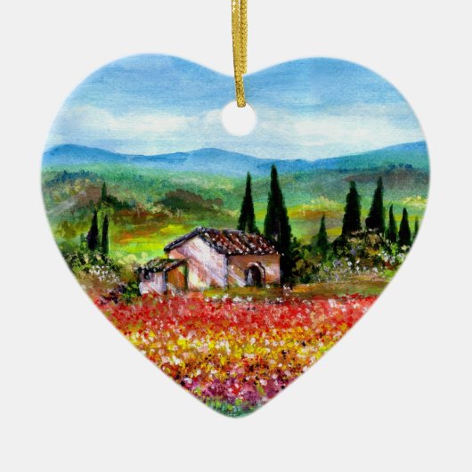 SPRING IN TUSCANY KERAMISCH ORNAMENT (Voorkant)