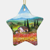 SPRING IN TUSCANY KERAMISCH ORNAMENT (Links)