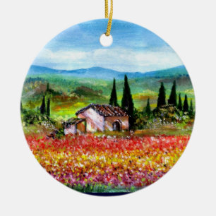 SPRING IN TUSCANY KERAMISCH ORNAMENT