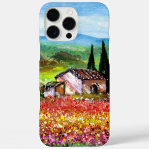 SPRING IN TUSCANY LANDSCAPE Colorful Flower Fields iPhone 16 Pro Max Hoesje