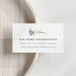 Spring Iris   Cartes du site web Mariage Floral