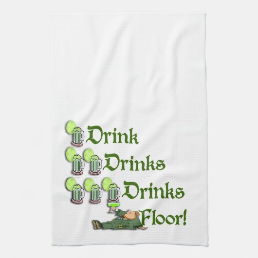 Spring-Irish Pub Towel Theedoek (Verticaal)