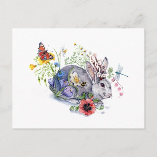 Spring Jackalope Briefkaart (Voorkant)