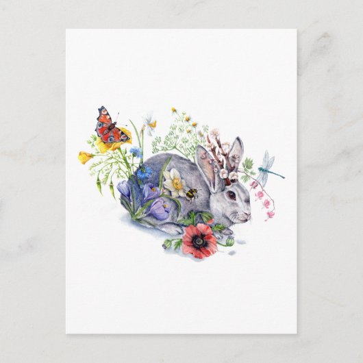 Spring Jackalope Briefkaart (Voorkant)