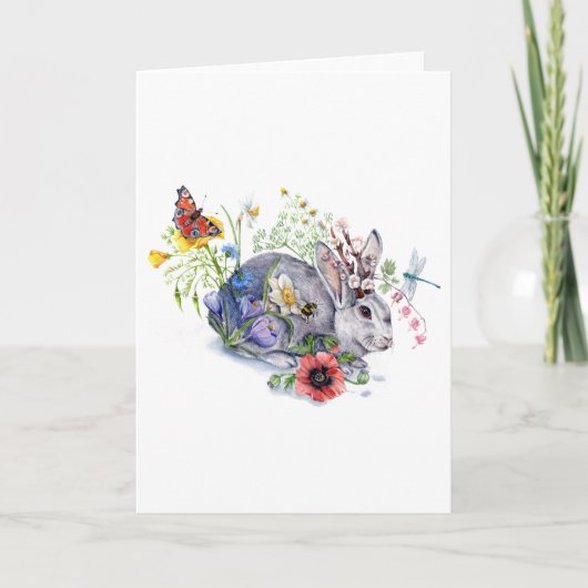 Spring Jackalope Holiday Kaart (Voorkant)