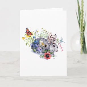 Spring Jackalope Holiday Kaart