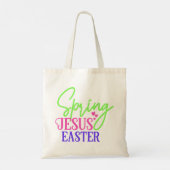Spring Jesus Easter Tote Bag (Achterkant)