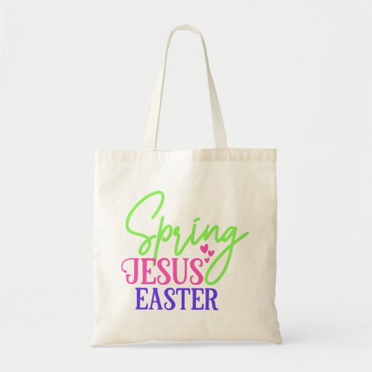 Spring Jesus Easter Tote Bag (Voorkant)