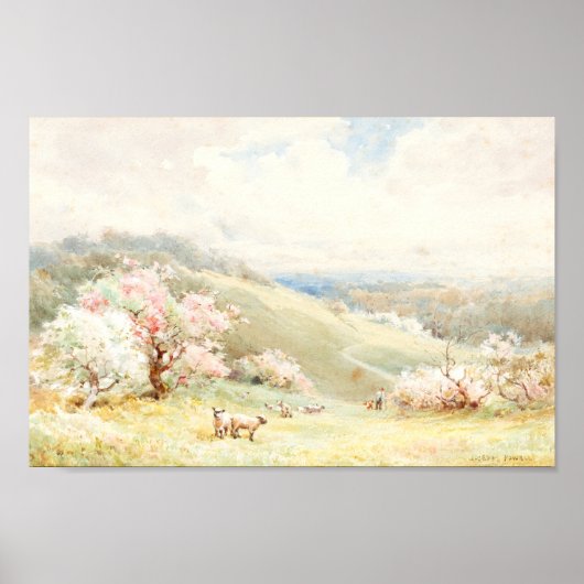 Spring, Joseph Rubens Powell Poster (Voorkant)