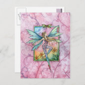 Spring Jubilation Fairy Fantasy Art Briefkaart (Voorkant / Achterkant)