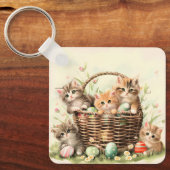 Spring Kitten Paasmand Sleutelhanger (Voorkant)
