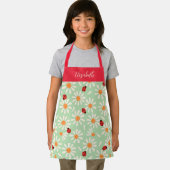 Spring Ladybugs and Daisies Personalized Kids Schort (Insitu)