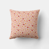 Spring Ladybugs and Daisies Throw Pillow Kussen (Achterkant)