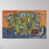 Spring Lake, New Jersey - Large Letter Scenes Poster (Voorkant)