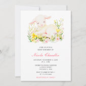 Spring Lamb Baby shower Kaart (Voorkant)
